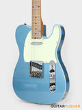Crafter Guitars Modern Seoul 60's T VVS MP LPB, T-Style Electric Guitar, Roasted Maple Neck/Roasted Maple Fingerboard, w/ Gig Bag - Lake Placid Blue