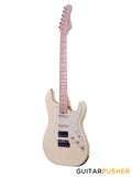 Crafter Guitars Modern Seoul S MP MW, S-Style HSS Electric Guitar, Maple Neck/Maple Fingerboard, w/ Gig Bag - Malty White