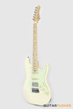 Crafter Guitars Modern Seoul S MP MW, S-Style HSS Electric Guitar, Maple Neck/Maple Fingerboard, w/ Gig Bag - Malty White