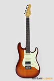 Crafter Guitars Modern Seoul S RS TS, S-Style HSS Electric Guitar, Maple Neck/Rosewood Fingerboard, w/ Gig Bag - Tobacco Sunburst