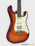 Crafter Guitars Modern Seoul S RS TS, S-Style HSS Electric Guitar, Maple Neck/Rosewood Fingerboard, w/ Gig Bag - Tobacco Sunburst