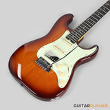 Crafter Guitars Modern Seoul S RS TS, S-Style HSS Electric Guitar, Maple Neck/Rosewood Fingerboard, w/ Gig Bag - Tobacco Sunburst