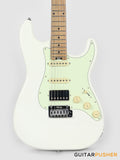 Crafter Guitars Modern Seoul S VVS MP OW, S-Style HSS Electric Guitar, Roasted Maple Neck/Roasted Maple Fingerboard, w/ Gig Bag - Olympic White