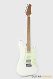Crafter Guitars Modern Seoul S VVS MP OW, S-Style HSS Electric Guitar, Roasted Maple Neck/Roasted Maple Fingerboard, w/ Gig Bag - Olympic White