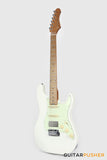 Crafter Guitars Modern Seoul S VVS MP OW, S-Style HSS Electric Guitar, Roasted Maple Neck/Roasted Maple Fingerboard, w/ Gig Bag - Olympic White