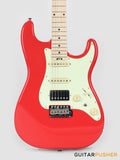 Crafter Guitars Modern Sera S MP VR, S-Style Electric Guitar, Maple Neck/Maple Fingerboard, w/ Gig Bag - Vintage Red