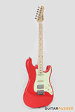 Crafter Guitars Modern Sera S MP VR, S-Style Electric Guitar, Maple Neck/Maple Fingerboard, w/ Gig Bag - Vintage Red