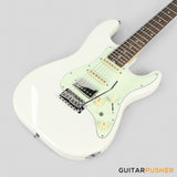 Crafter Guitars Modern Sera S RS OW, S-Style Electric Guitar, Maple Neck/Laurel Fingerboard, w/ Gig Bag - Olympic White