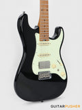 Crafter Guitars Modern Sera S VVS MP CB, S-Style Electric Guitar, Roasted Maple Neck/Roasted Maple Fingerboard, w/ Gig Bag - Cosmic Black