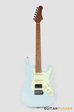 Crafter Guitars Modern Sera S VVS MP DB, S-Style Electric Guitar, Roasted Maple Neck/Roasted Maple Fingerboard, w/ Gig Bag - Day Blue