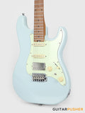 Crafter Guitars Modern Sera S VVS MP DB, S-Style Electric Guitar, Roasted Maple Neck/Roasted Maple Fingerboard, w/ Gig Bag - Day Blue