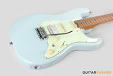 Crafter Guitars Modern Sera S VVS MP DB, S-Style Electric Guitar, Roasted Maple Neck/Roasted Maple Fingerboard, w/ Gig Bag - Day Blue