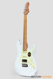 Crafter Guitars Modern Sera S VVS MP OW, S-Style Electric Guitar, Roasted Maple Neck/Roasted Maple Fingerboard, w/ Gig Bag - Olympic White