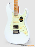 Crafter Guitars Modern Sera S VVS MP OW, S-Style Electric Guitar, Roasted Maple Neck/Roasted Maple Fingerboard, w/ Gig Bag - Olympic White