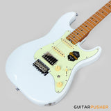 Crafter Guitars Modern Sera S VVS MP OW, S-Style Electric Guitar, Roasted Maple Neck/Roasted Maple Fingerboard, w/ Gig Bag - Olympic White