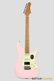Crafter Guitars Modern Sera S VVS MP SP, S-Style Electric Guitar, Roasted Maple Neck/Roasted Maple Fingerboard, w/ Gig Bag - Seoul Pink