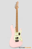 Crafter Guitars Modern Sera S VVS MP SP, S-Style Electric Guitar, Roasted Maple Neck/Roasted Maple Fingerboard, w/ Gig Bag - Seoul Pink