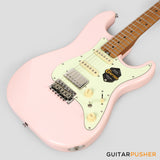 Crafter Guitars Modern Sera S VVS MP SP, S-Style Electric Guitar, Roasted Maple Neck/Roasted Maple Fingerboard, w/ Gig Bag - Seoul Pink