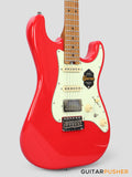 Crafter Guitars Modern Sera S VVS MP VR, S-Style Electric Guitar, Roasted Maple Neck/Roasted Maple Fingerboard, w/ Gig Bag - Vintage Red
