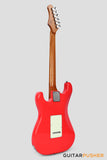 Crafter Guitars Modern Sera S VVS MP VR, S-Style Electric Guitar, Roasted Maple Neck/Roasted Maple Fingerboard, w/ Gig Bag - Vintage Red