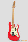 Crafter Guitars Modern Sera S VVS MP VR, S-Style Electric Guitar, Roasted Maple Neck/Roasted Maple Fingerboard, w/ Gig Bag - Vintage Red