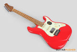 Crafter Guitars Modern Sera S VVS MP VR, S-Style Electric Guitar, Roasted Maple Neck/Roasted Maple Fingerboard, w/ Gig Bag - Vintage Red