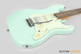Crafter Guitars Modern Sera S VVS RS AG, S-Style Electric Guitar, Roasted Maple Neck/Laurel Fingerboard, w/ Gig Bag - Ara Green