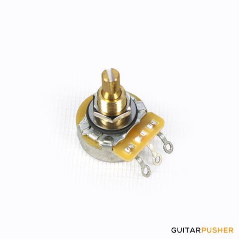 CTS 250k Regular Length Slot & Knurled Shaft, Audio Taper, US Size Potentiometer