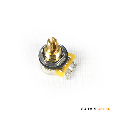 CTS 10% Tolerance Slot & Knurled Shaft, Audio Taper, Embossed Cover Mini Potentiometer