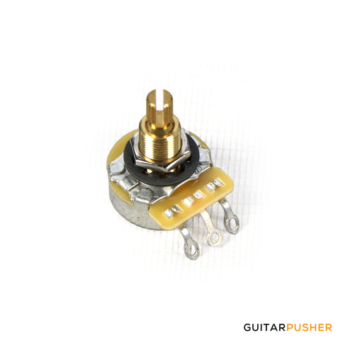 CTS 300k Short Length Slot & Knurled Shaft, Audio Taper Embossed Cover Potentiometer