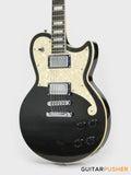 D'Angelico Premier Atlantic Single Cut Electric Guitar (Black Flake)