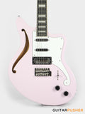 D'Angelico Premier Bedford SH Offset Electric Guitar w/ 6-Point Tremolo Bridge (Shell Pink)