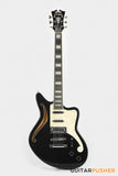 D'Angelico Premier Bedford SH Offset Electric Guitar (Black Flake)