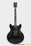 D'Angelico Premier DC Hollowbody Electric Guitar (Black Flake)