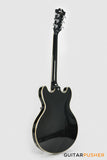D'Angelico Premier DC Hollowbody Electric Guitar (Black Flake)