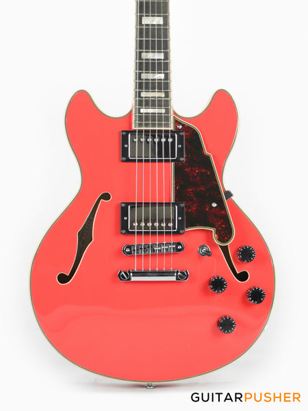 D'Angelico Premier Mini DC Fiesta Red Electric Guitar – GuitarPusher
