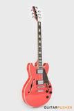 D'Angelico Premier Mini DC Fiesta Red Electric Guitar