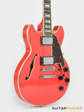 D'Angelico Premier Mini DC Fiesta Red Electric Guitar