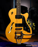 Duesenberg Guitars Starplayer CBR Electric Guitar (Transparent Honey) w/ Hard Case