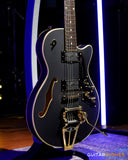 Duesenberg Guitars Starplayer TV Velvet Series Electric Guitar (Matte Black Velvet) w/ Hard Case