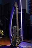 Duesenberg Guitars Starplayer TV Velvet Series Electric Guitar (Matte Black Velvet) w/ Hard Case