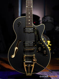 Duesenberg Guitars Starplayer TV Velvet Series Electric Guitar (Matte Black Velvet) w/ Hard Case
