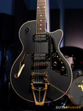Duesenberg Guitars Starplayer TV Velvet Series Electric Guitar (Matte Black Velvet) w/ Hard Case