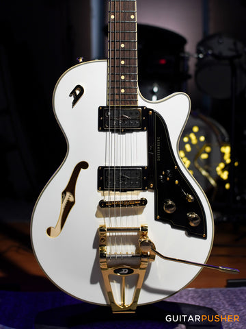 Duesenberg Guitars Starplayer TV Velvet Series Electric Guitar (Matte White Velvet) w/ Hard Case