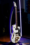 Duesenberg Guitars Starplayer TV Velvet Series Electric Guitar (Matte White Velvet) w/ Hard Case
