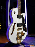 Duesenberg Guitars Starplayer TV Velvet Series Electric Guitar (Matte White Velvet) w/ Hard Case