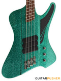 Dingwall D-Roc Standard 4-String Fanned Fret Bass - Gloss Metalflake Aquamarine