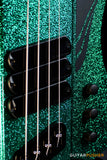 Dingwall D-Roc Standard 4-String Fanned Fret Bass - Gloss Metalflake Aquamarine
