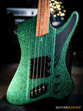 Dingwall D-Roc Standard 4-String Fanned Fret Bass - Gloss Metalflake Aquamarine
