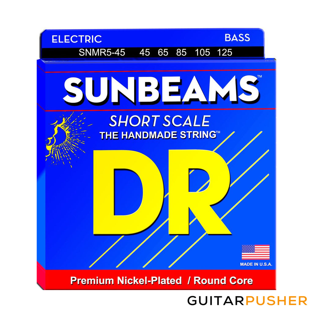 DR Sunbeams 5-String Short Scale Bass Guitar Strings – GuitarPusher